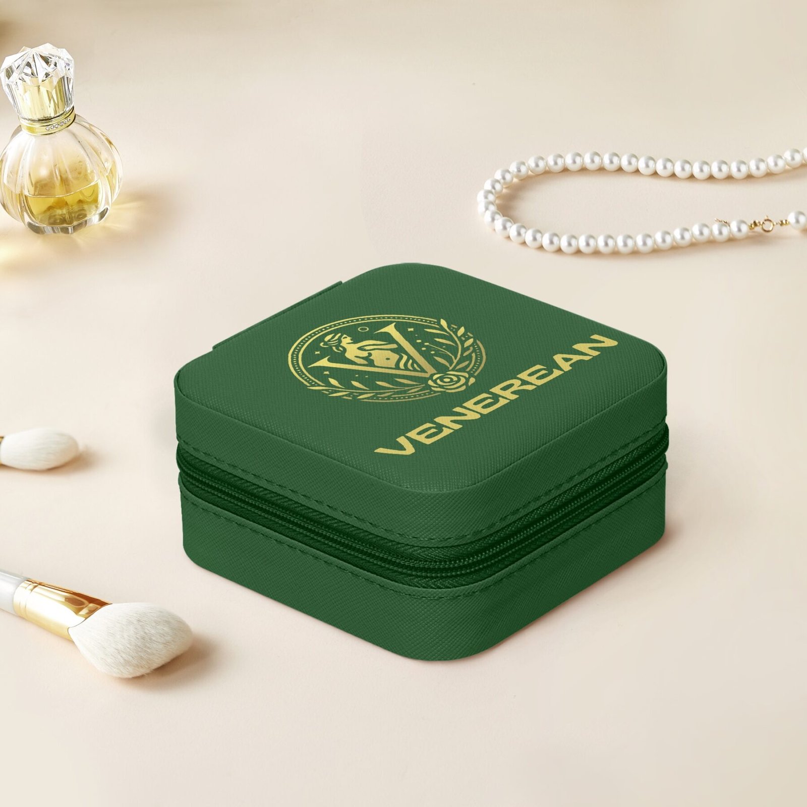 Venerean Luxe Travel Jewelry Box – Elegance on the Go