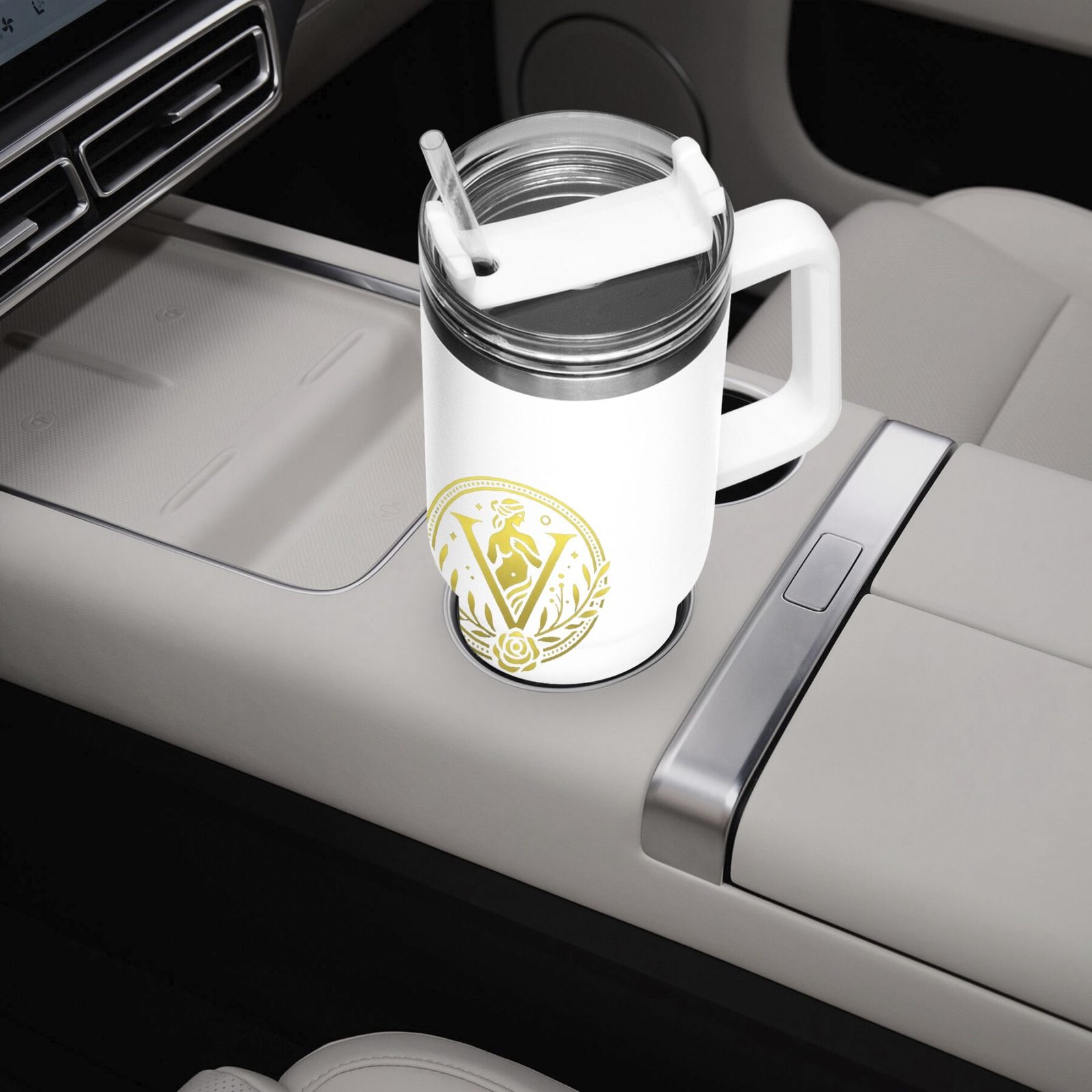 Venerean Voyager Stainless Steel Car Cup – Durable Elegance for On-the-Go Hydration