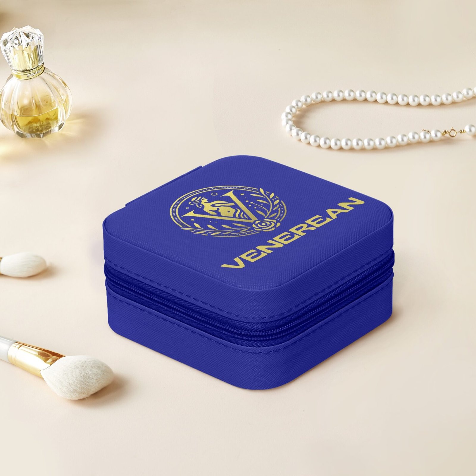 Venerean Luxe Travel Jewelry Box – Elegance on the Go