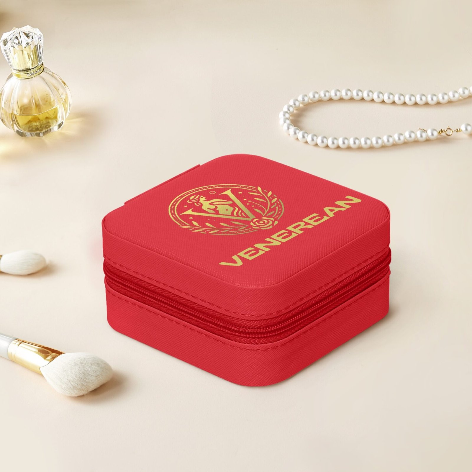 Venerean Luxe Travel Jewelry Box – Elegance on the Go