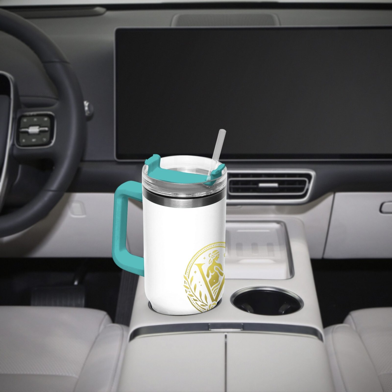 Venerean Voyager Stainless Steel Car Cup – Durable Elegance for On-the-Go Hydration