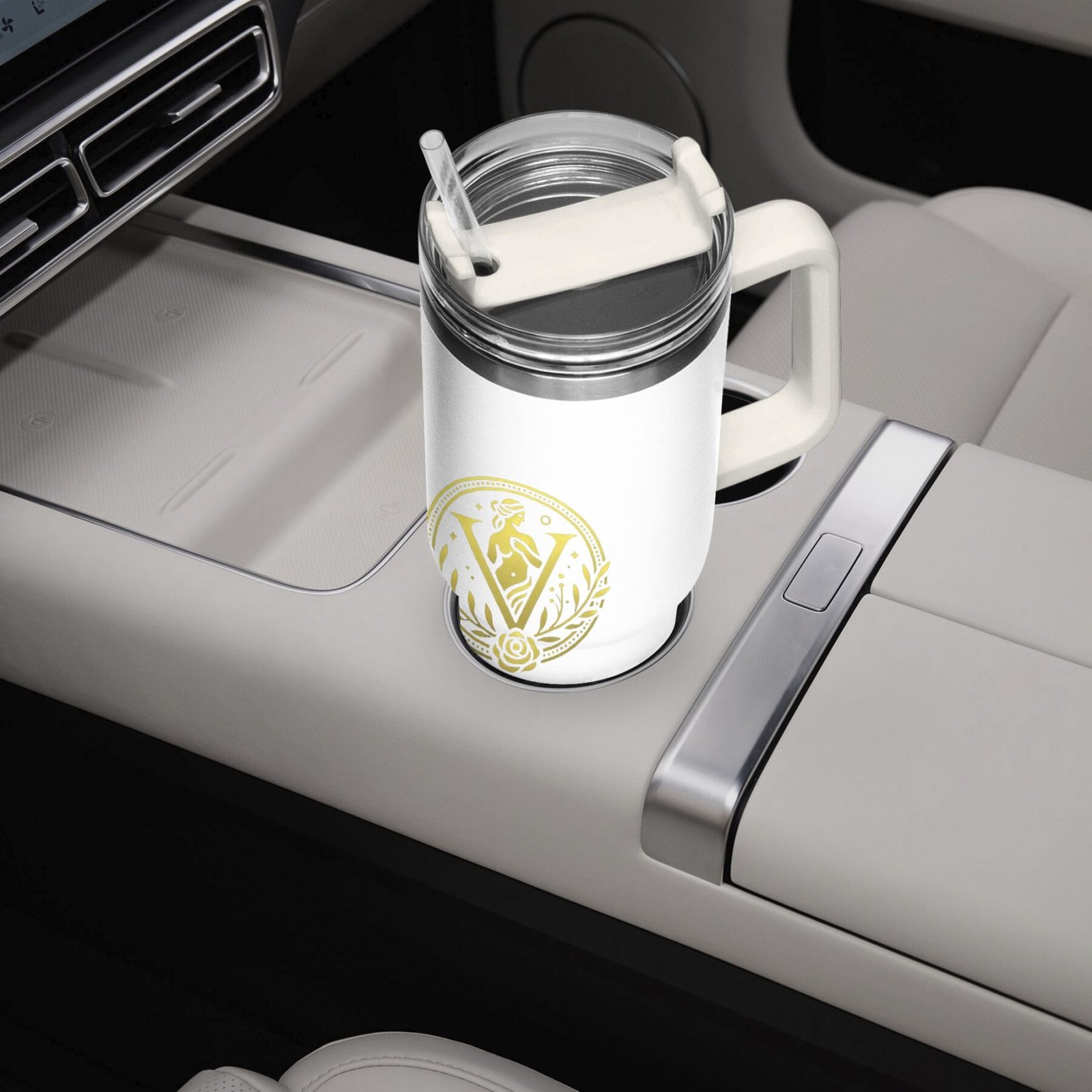 Venerean Voyager Stainless Steel Car Cup – Durable Elegance for On-the-Go Hydration