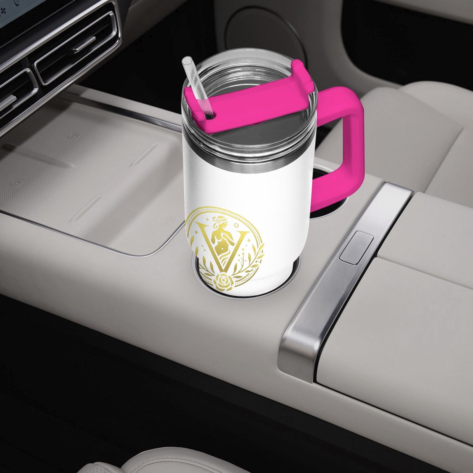 Venerean Voyager Stainless Steel Car Cup – Durable Elegance for On-the-Go Hydration
