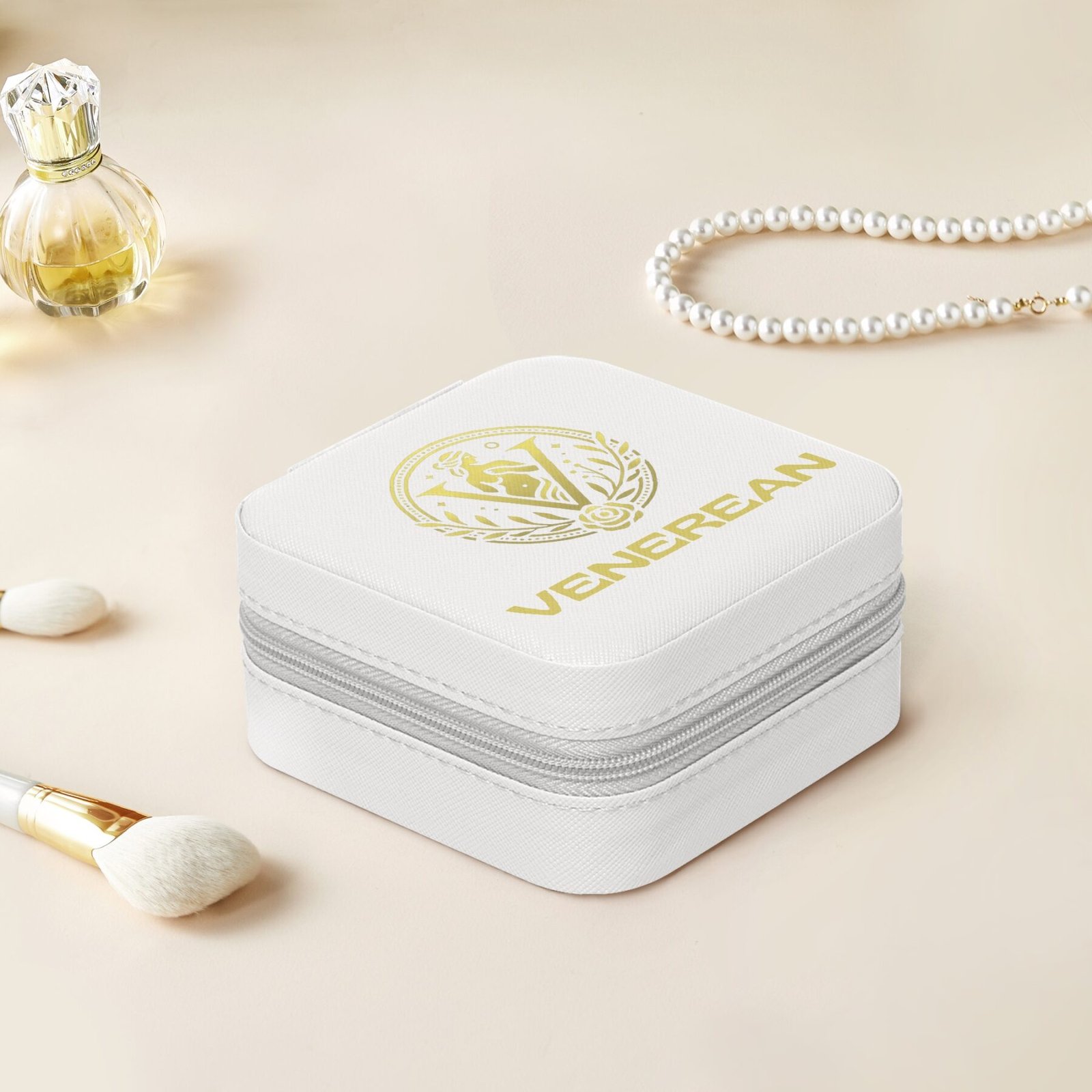 Venerean Luxe Travel Jewelry Box – Elegance on the Go