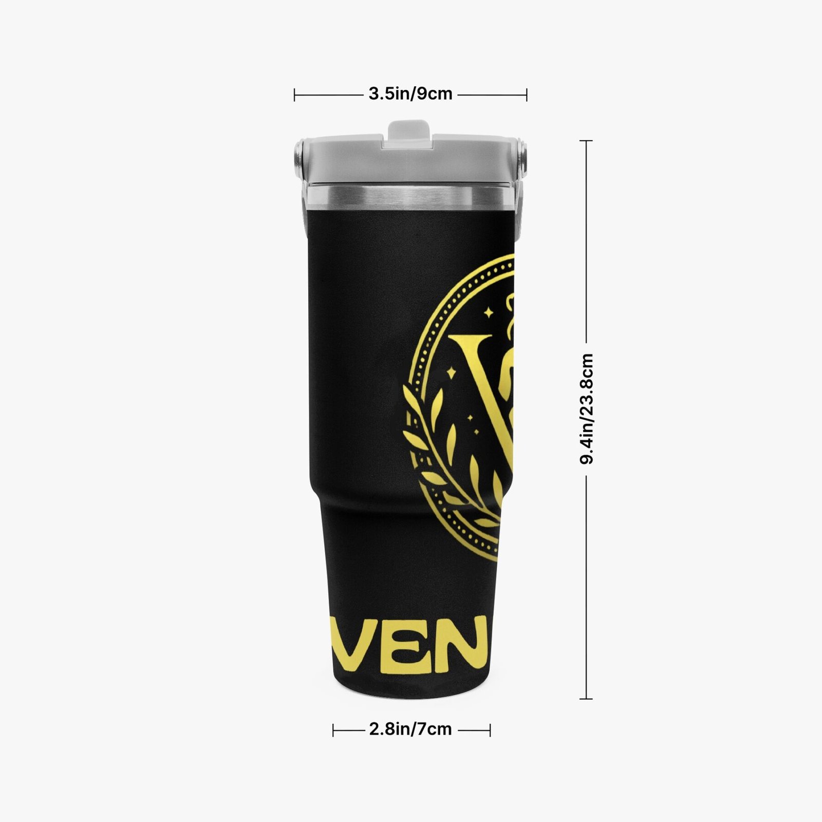 Venerean Voyager Stainless Steel Car Cup – Durable Elegance for On-the-Go Hydration