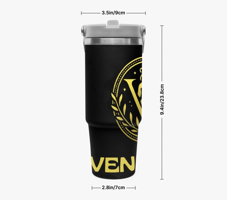 Venerean Voyager Stainless Steel Car Cup – Durable Elegance for On-the-Go Hydration