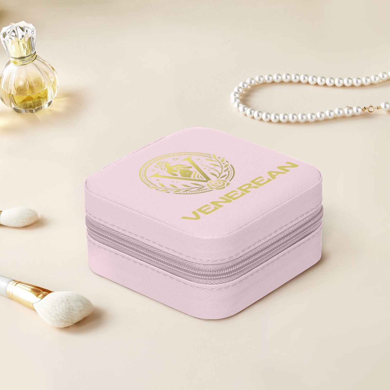 Venerean Luxe Travel Jewelry Box – Elegance on the Go