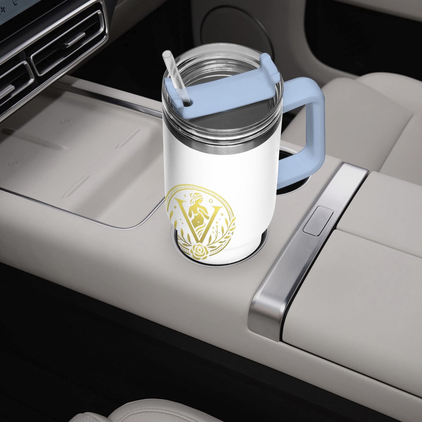 Venerean Voyager Stainless Steel Car Cup – Durable Elegance for On-the-Go Hydration