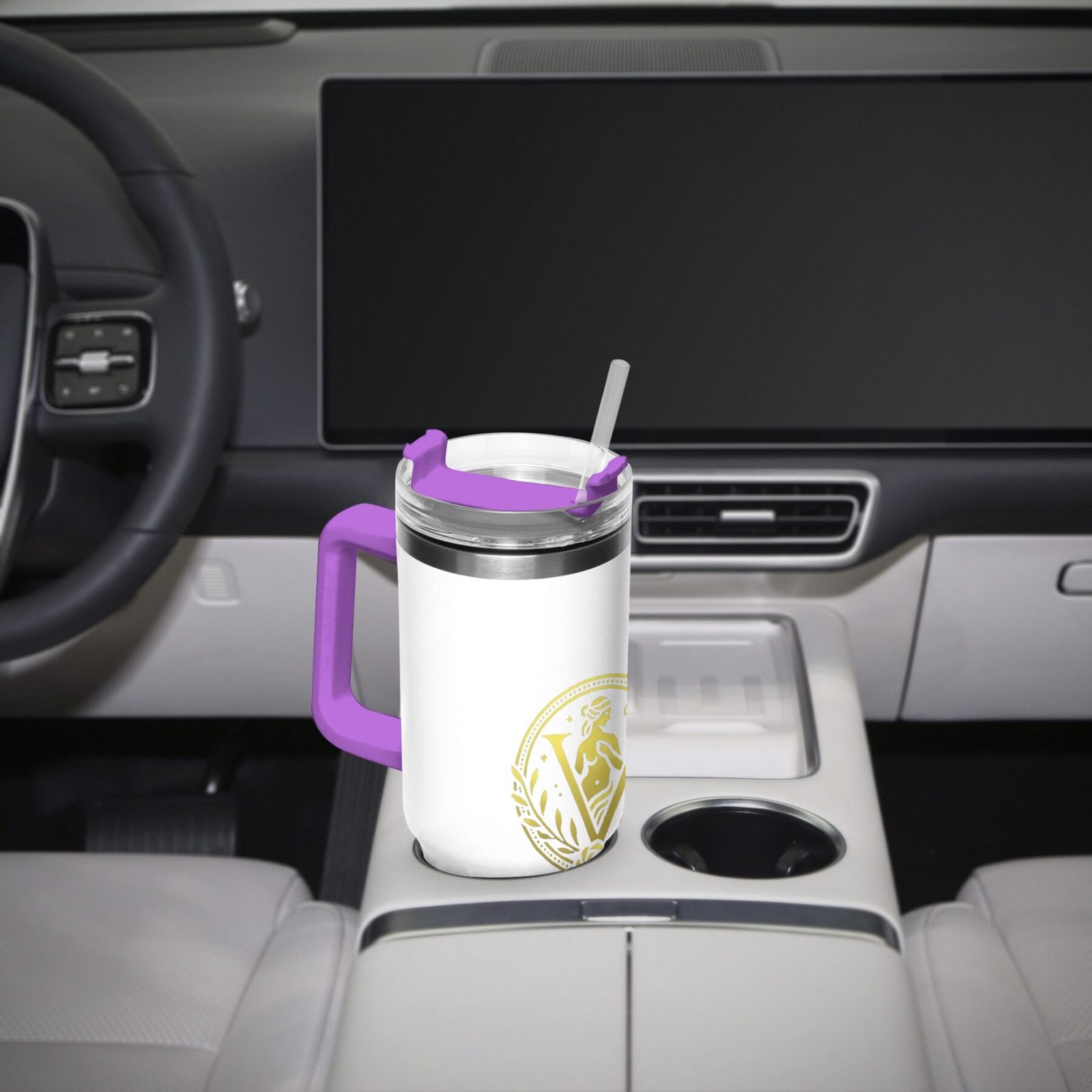 Venerean Voyager Stainless Steel Car Cup – Durable Elegance for On-the-Go Hydration