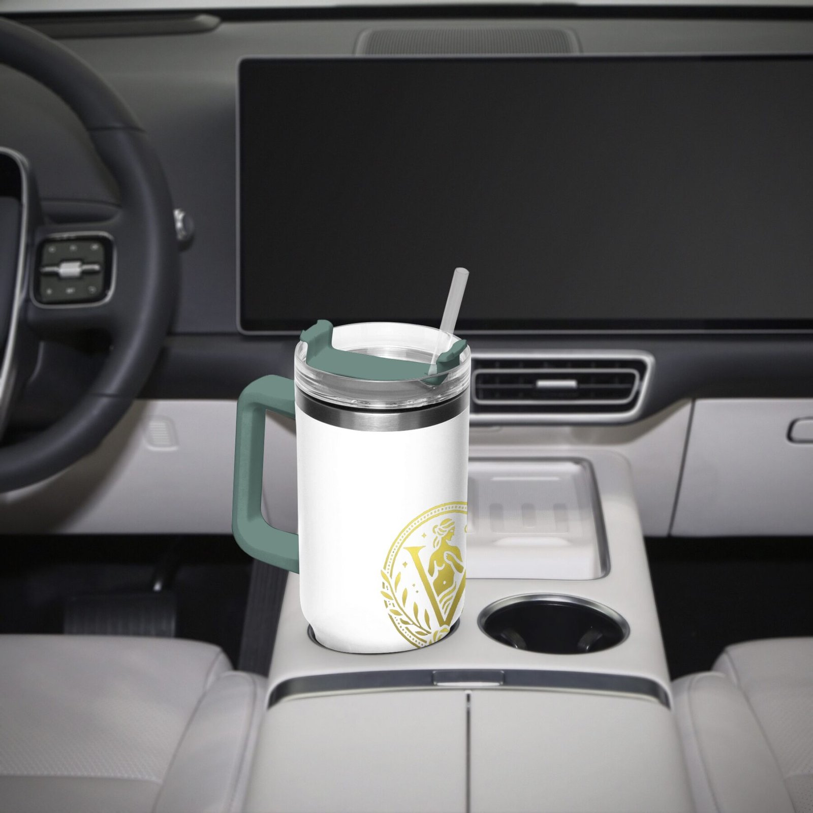 Venerean Voyager Stainless Steel Car Cup – Durable Elegance for On-the-Go Hydration