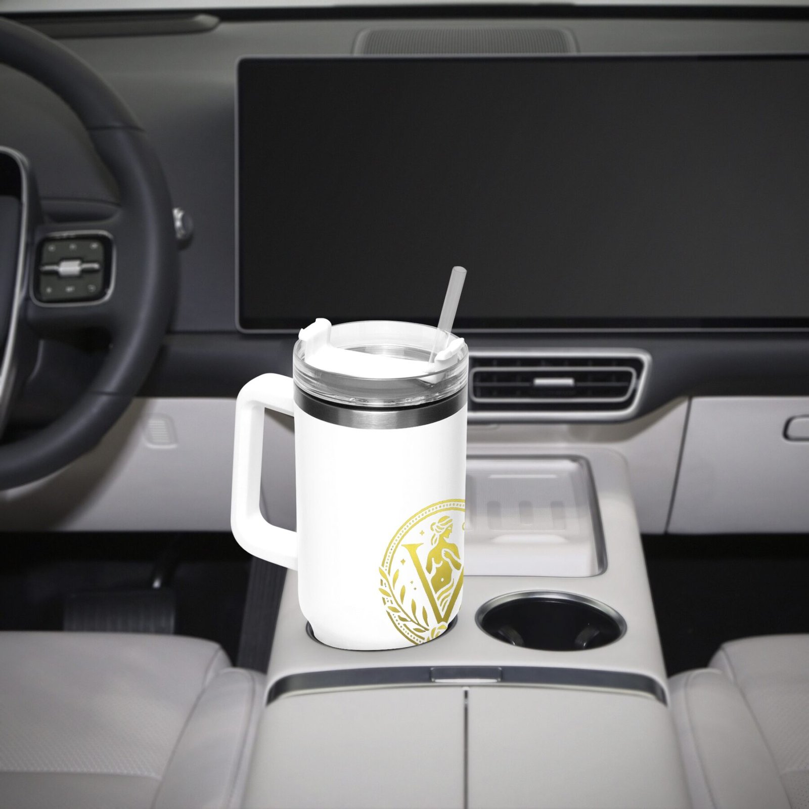 Venerean Voyager Stainless Steel Car Cup – Durable Elegance for On-the-Go Hydration