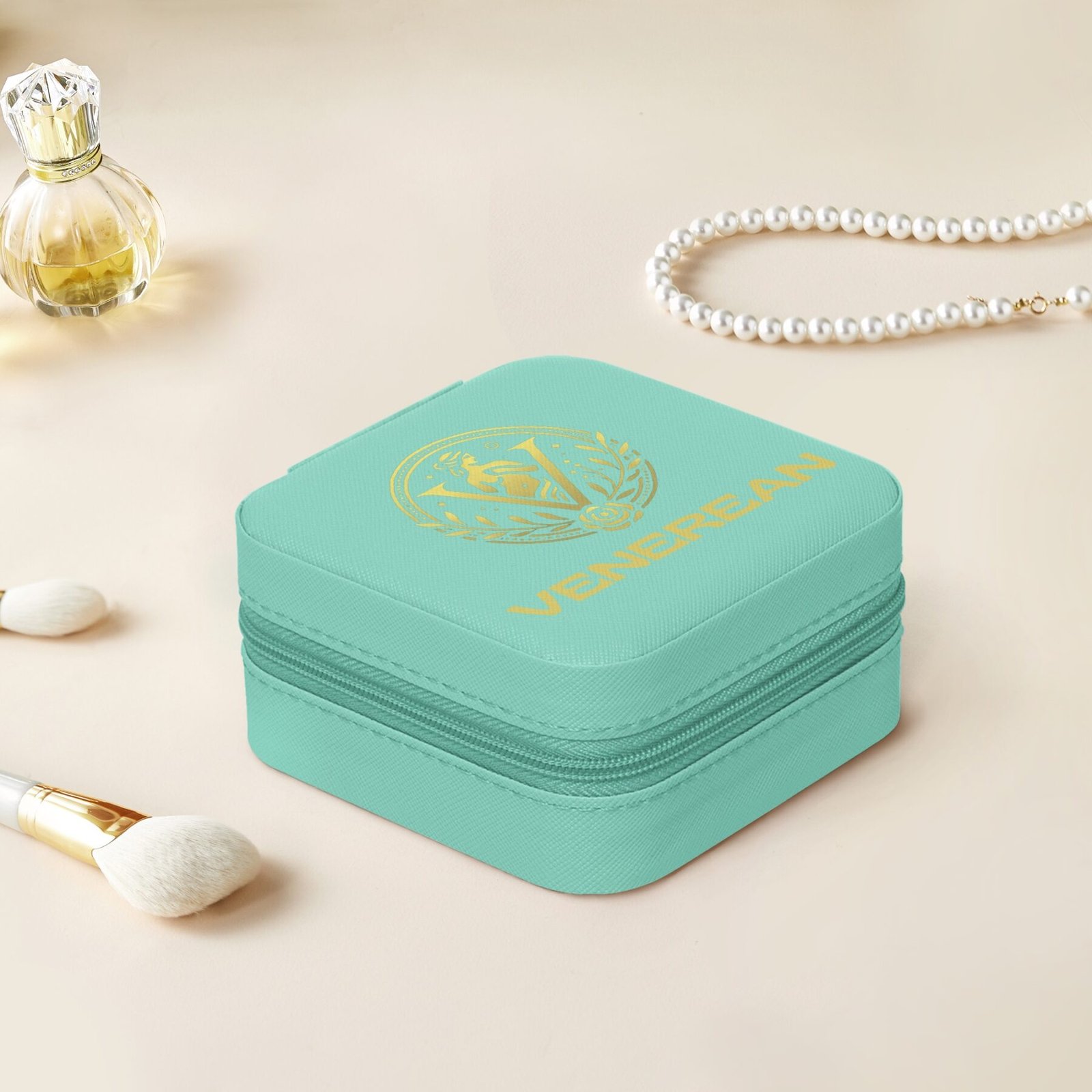 Venerean Luxe Travel Jewelry Box – Elegance on the Go