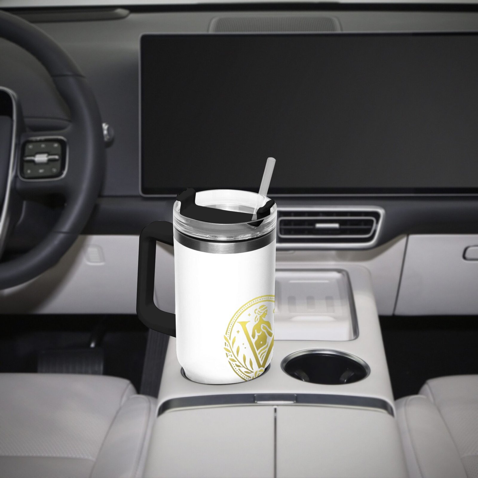 Venerean Voyager Stainless Steel Car Cup – Durable Elegance for On-the-Go Hydration