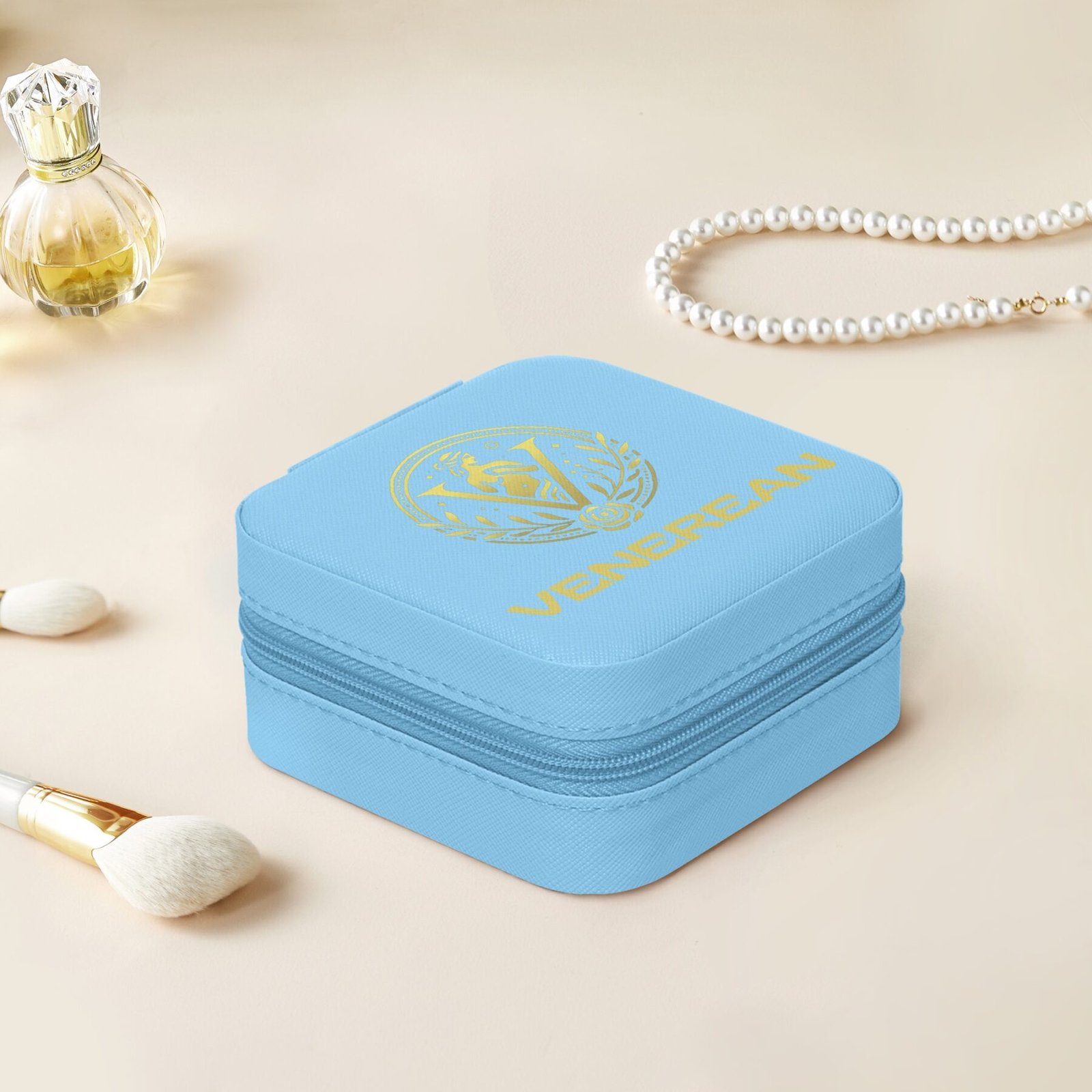 Venerean Luxe Travel Jewelry Box – Elegance on the Go