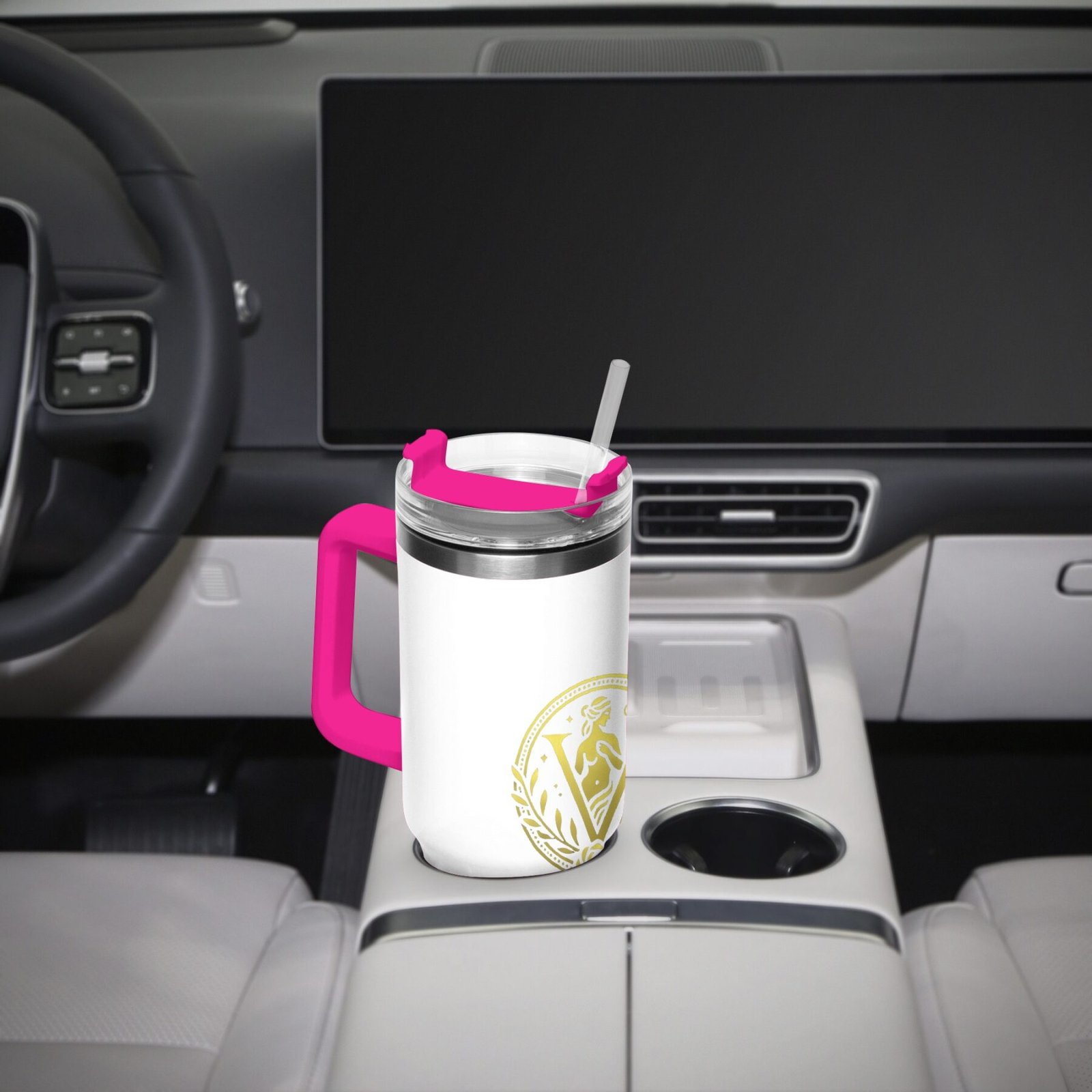 Venerean Voyager Stainless Steel Car Cup – Durable Elegance for On-the-Go Hydration