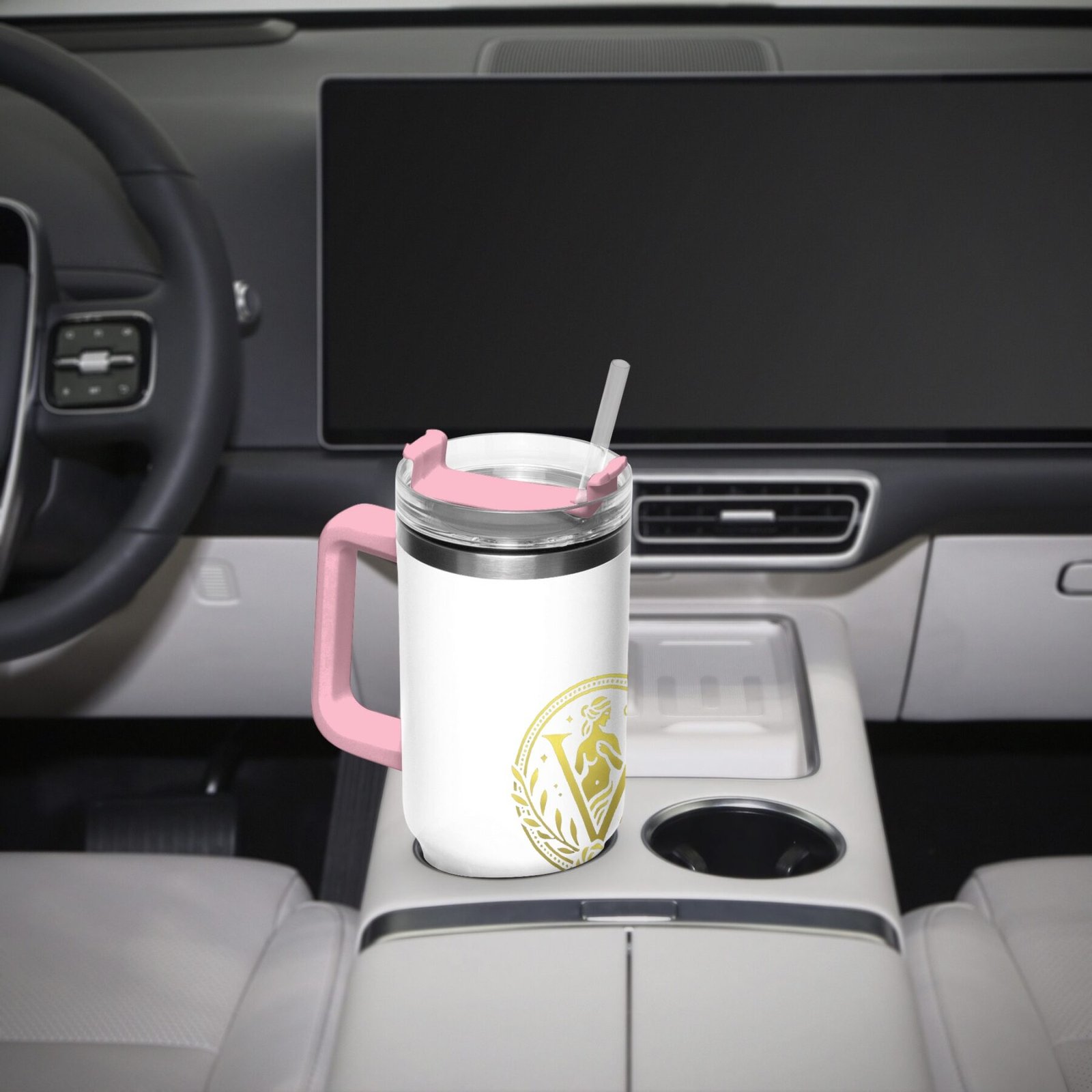 Venerean Voyager Stainless Steel Car Cup – Durable Elegance for On-the-Go Hydration