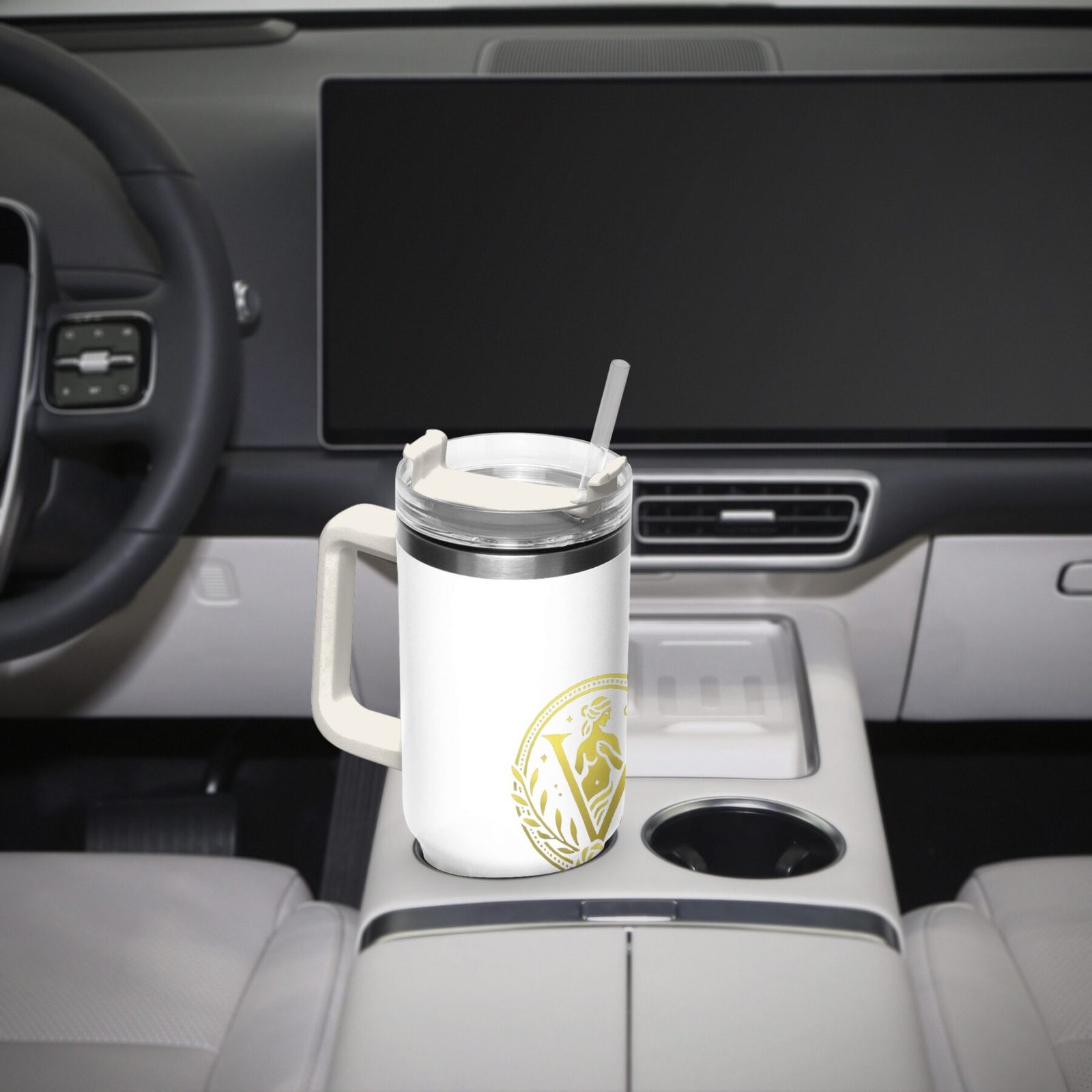 Venerean Voyager Stainless Steel Car Cup – Durable Elegance for On-the-Go Hydration