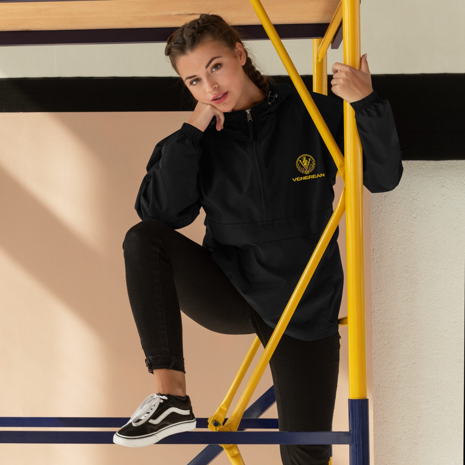 Venerean x Champion Packable Jacket - Ultimate Protection, Effortlessly Portable - Image 2