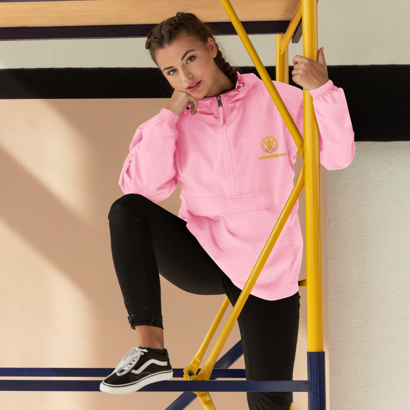 Venerean x Champion Packable Jacket - Ultimate Protection, Effortlessly Portable - Image 8