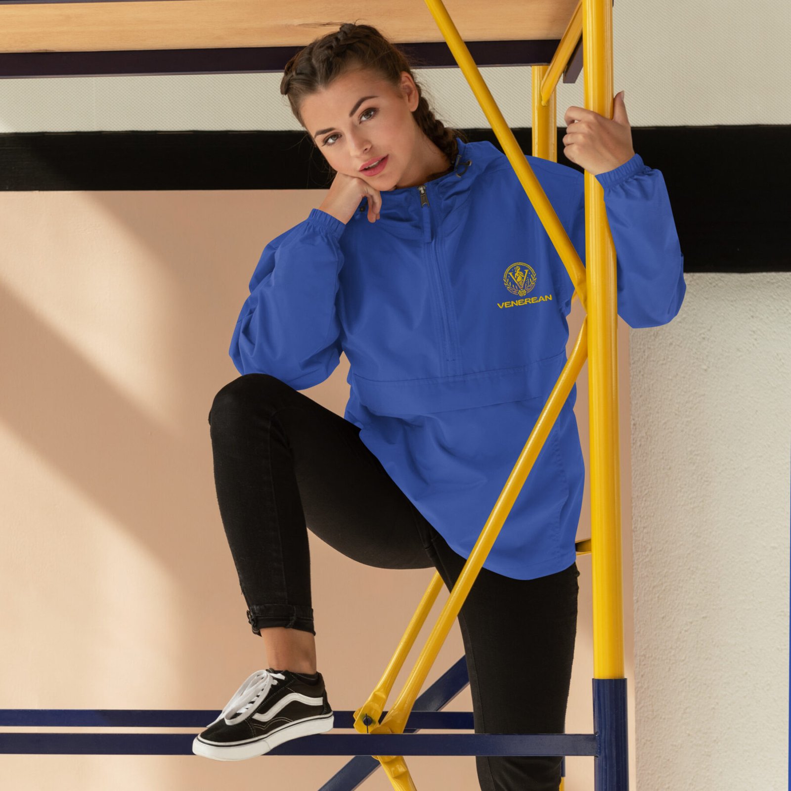 Venerean x Champion Packable Jacket - Ultimate Protection, Effortlessly Portable - Image 4