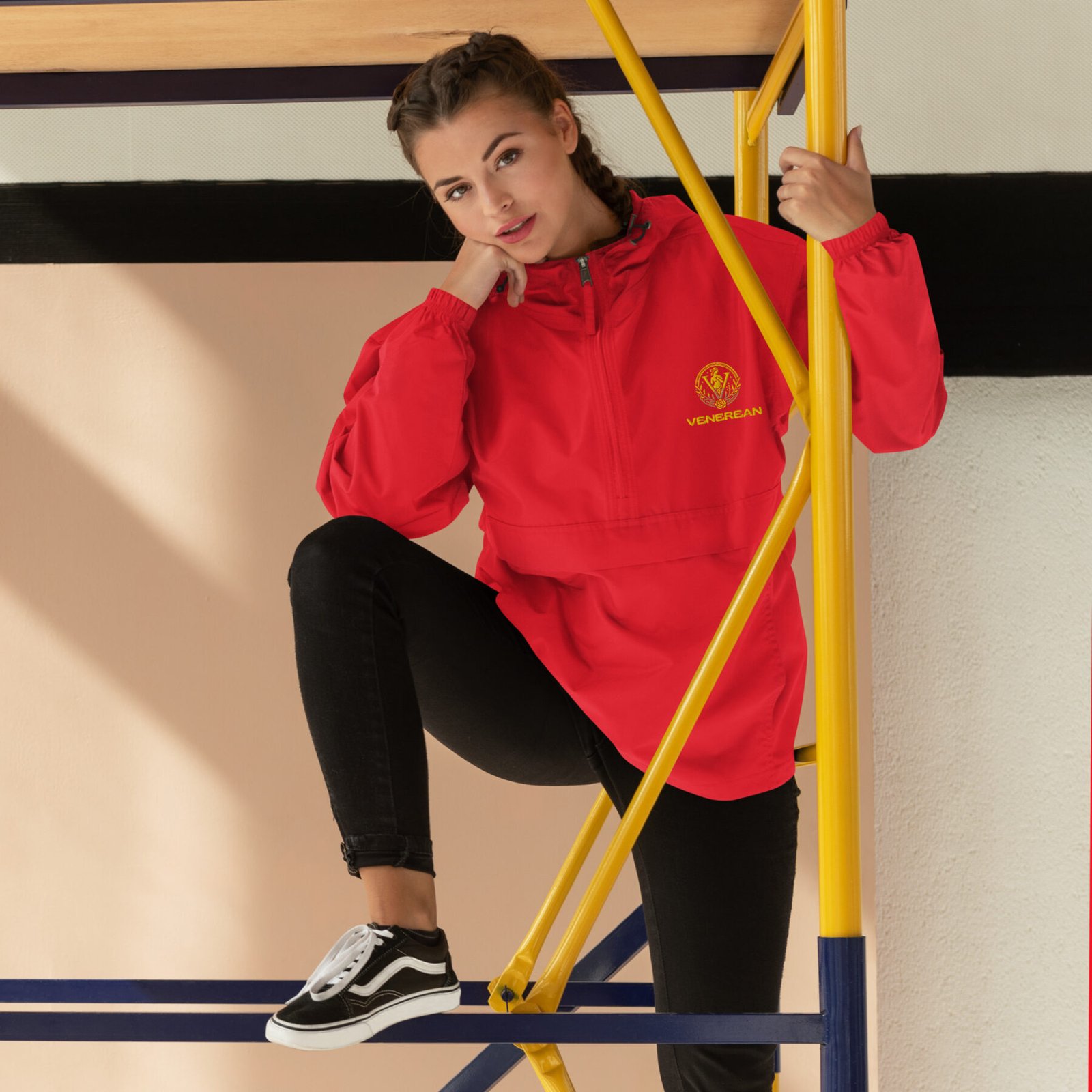 Venerean x Champion Packable Jacket - Ultimate Protection, Effortlessly Portable - Image 3