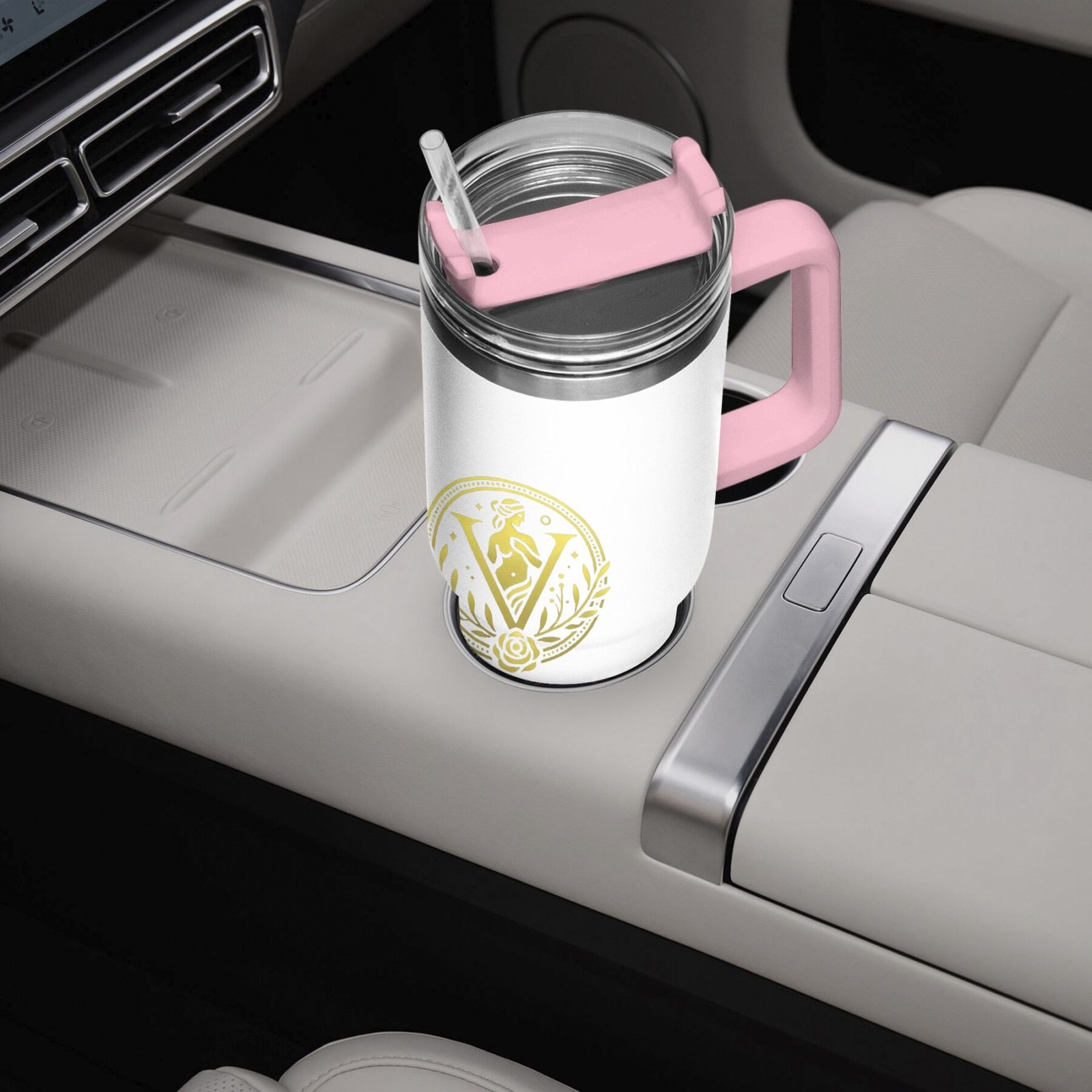 Venerean Voyager Stainless Steel Car Cup – Durable Elegance for On-the-Go Hydration