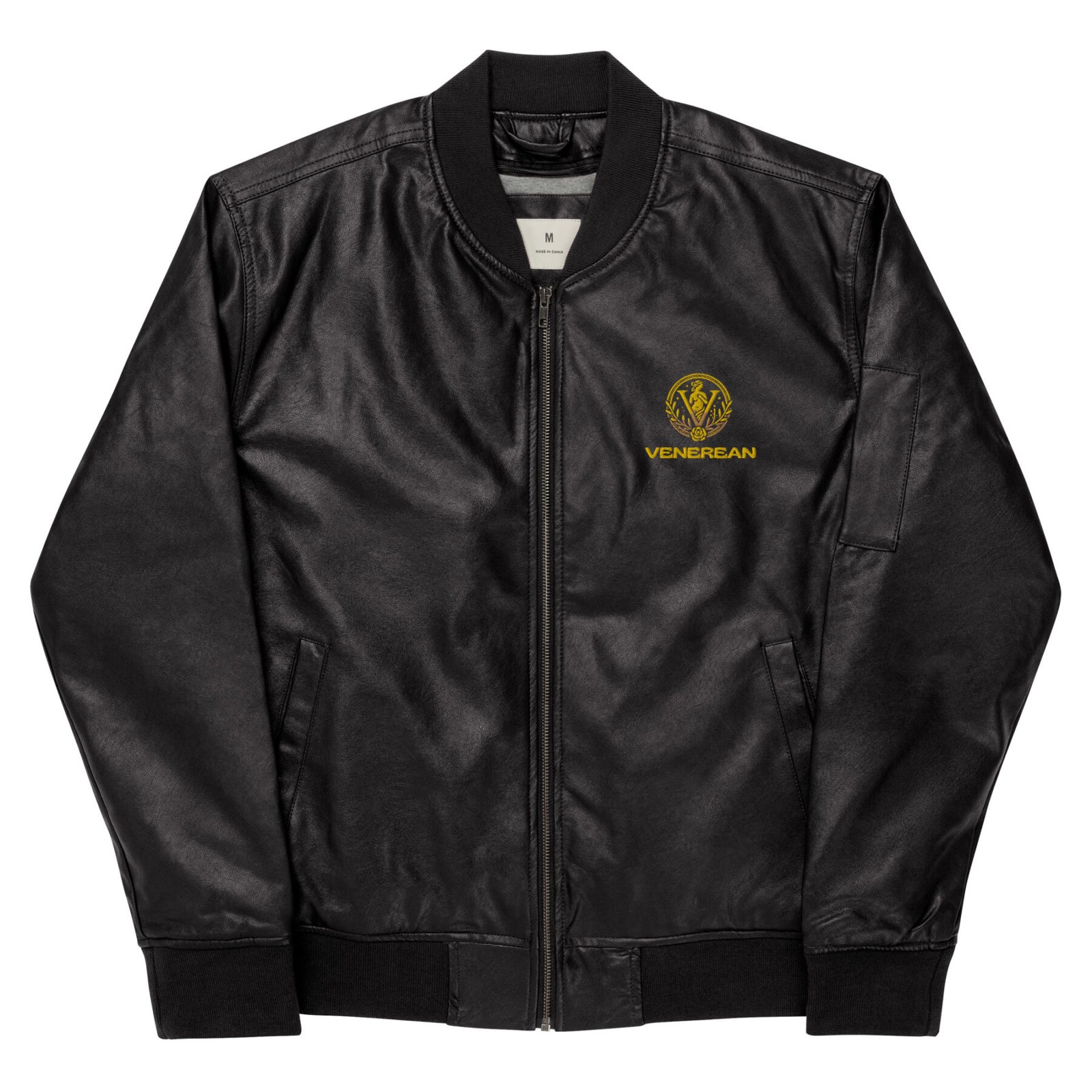 Venerean Timeless PU Leather Jacket - Classic Elegance for Every Wardrobe - Image 2