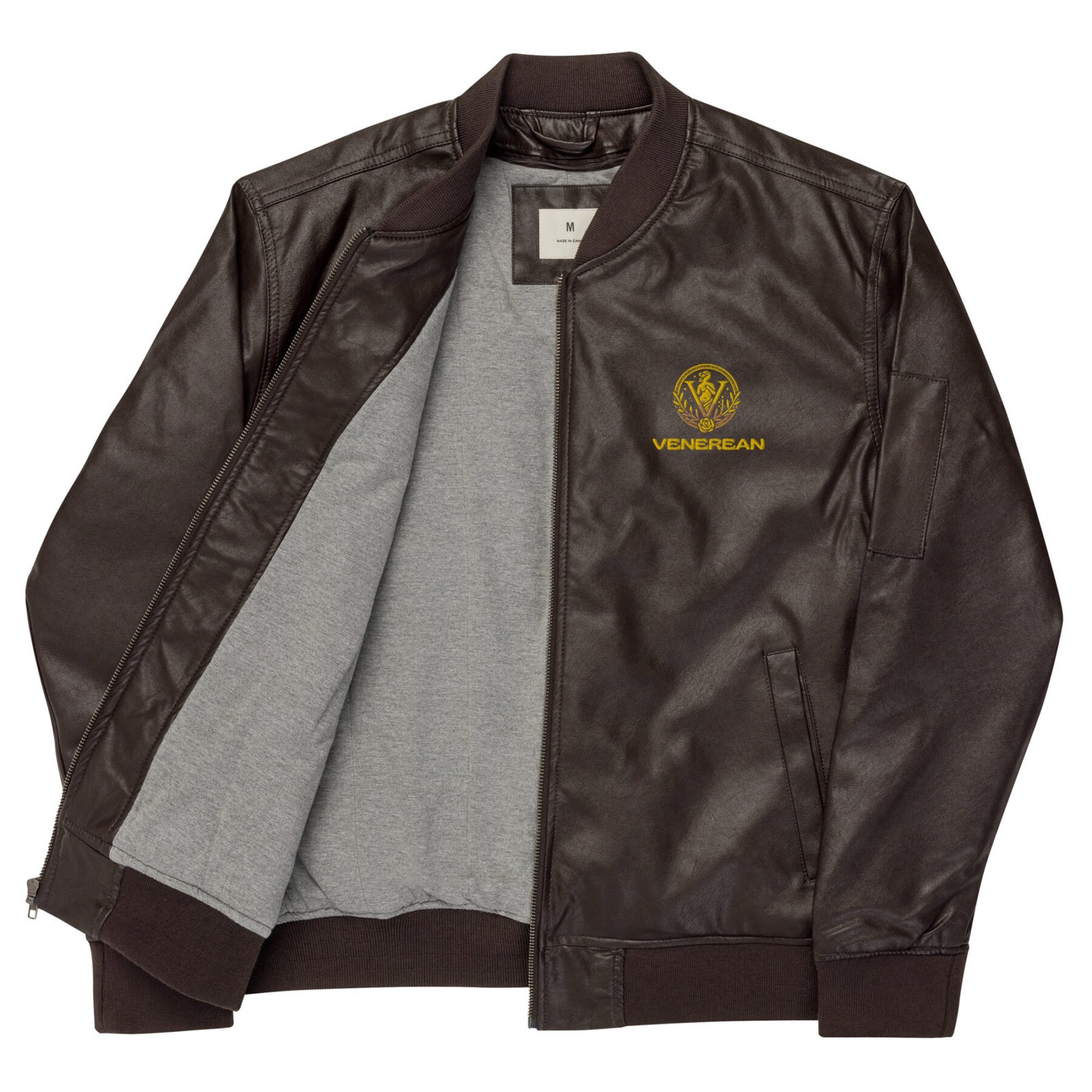 Venerean Timeless PU Leather Jacket - Classic Elegance for Every Wardrobe - Image 5