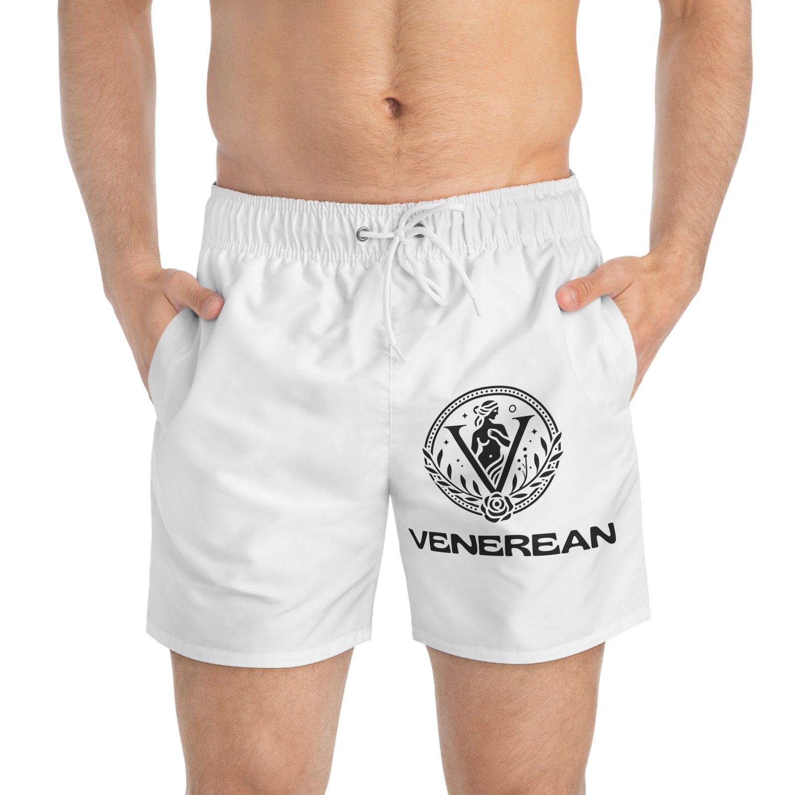 Venerean Splash Custom Swim Trunks - Image 3