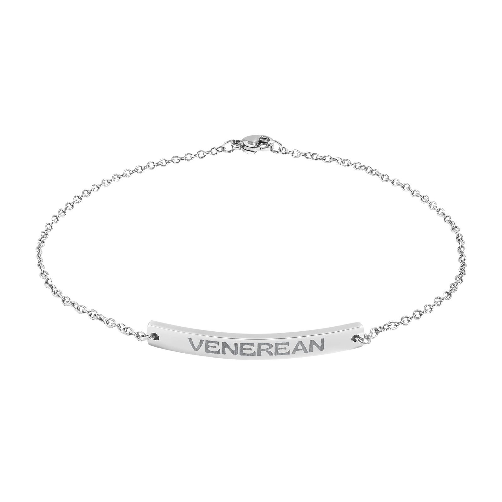 Venerean Signature Curved Bar Anklet - Image 3