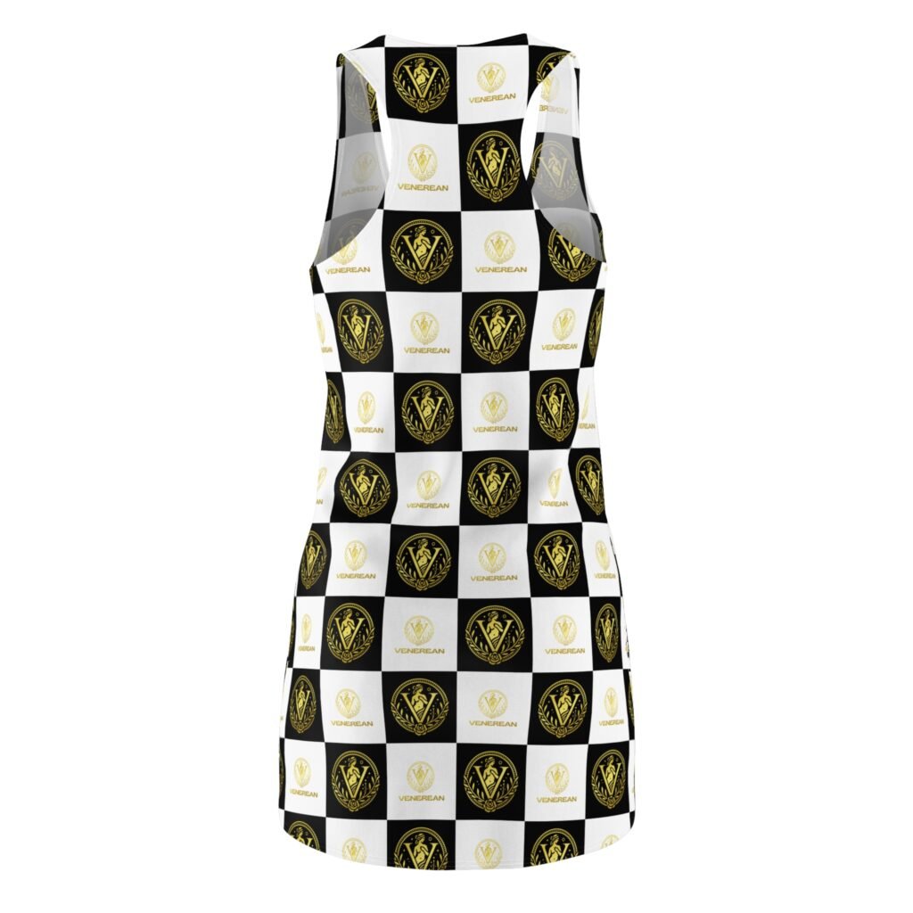 Venerean Statement Checkered Racerback Dress alternate view
