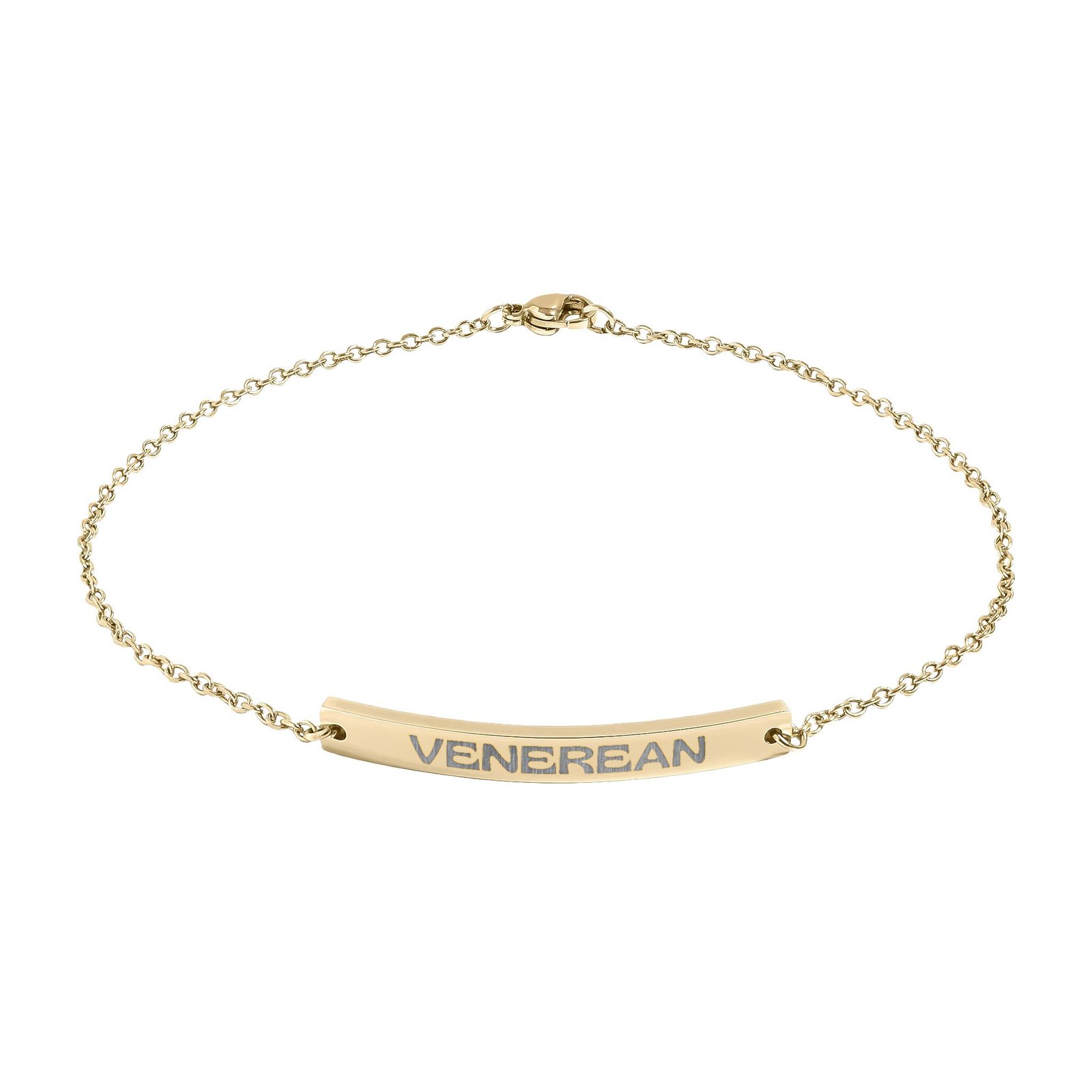 Venerean Signature Curved Bar Anklet - Image 2