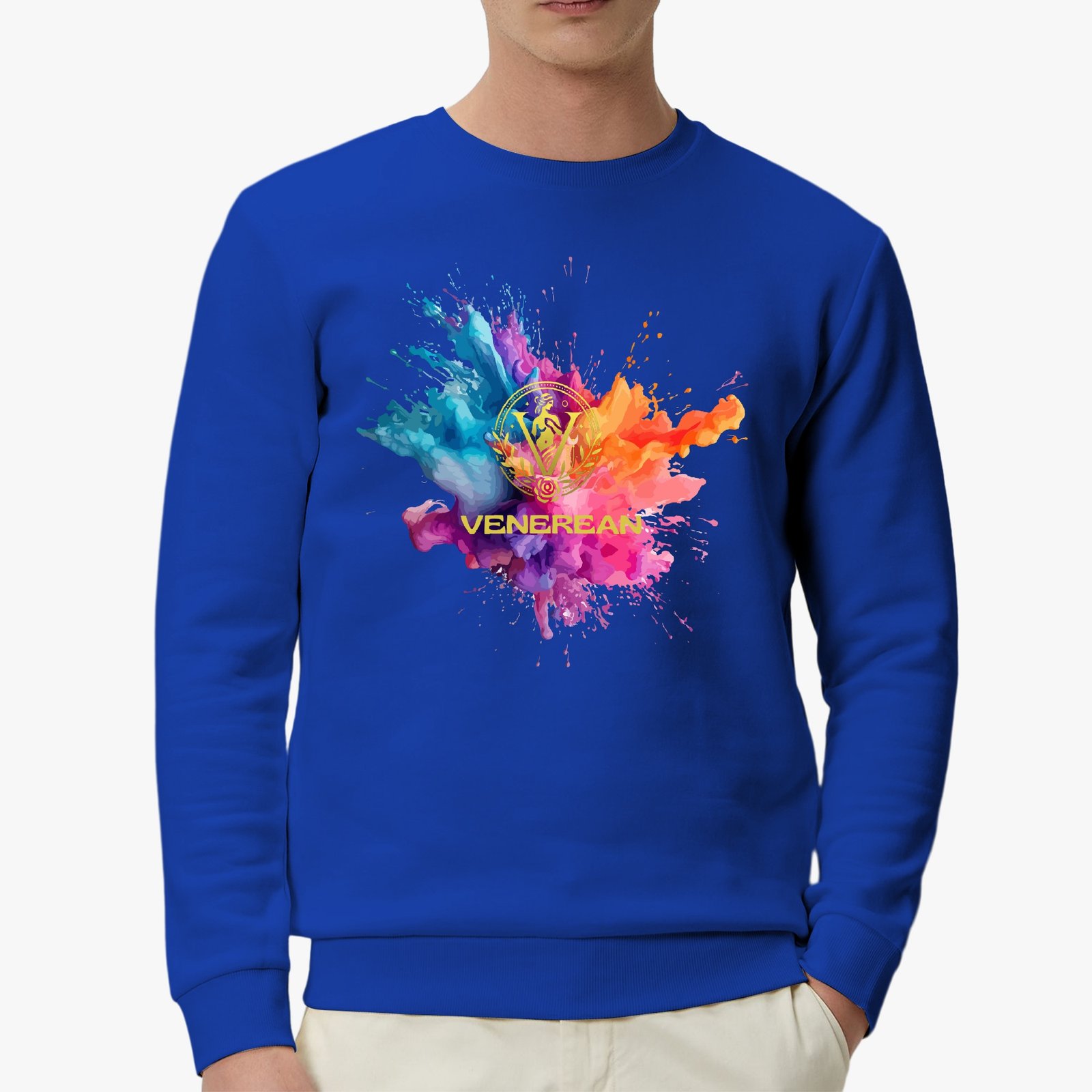 Venerean Color Splash Garment-Dyed Sweatshirt, view 4