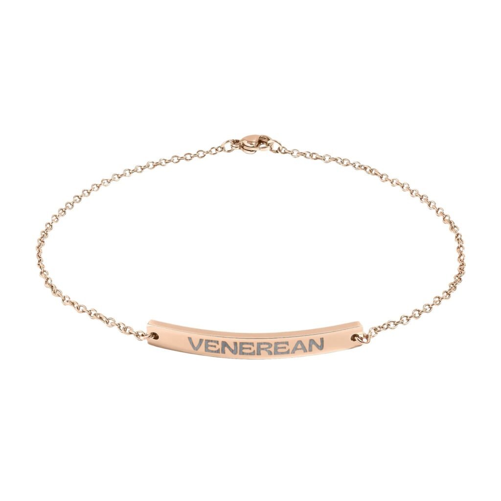 Venerean Signature Curved Bar Anklet