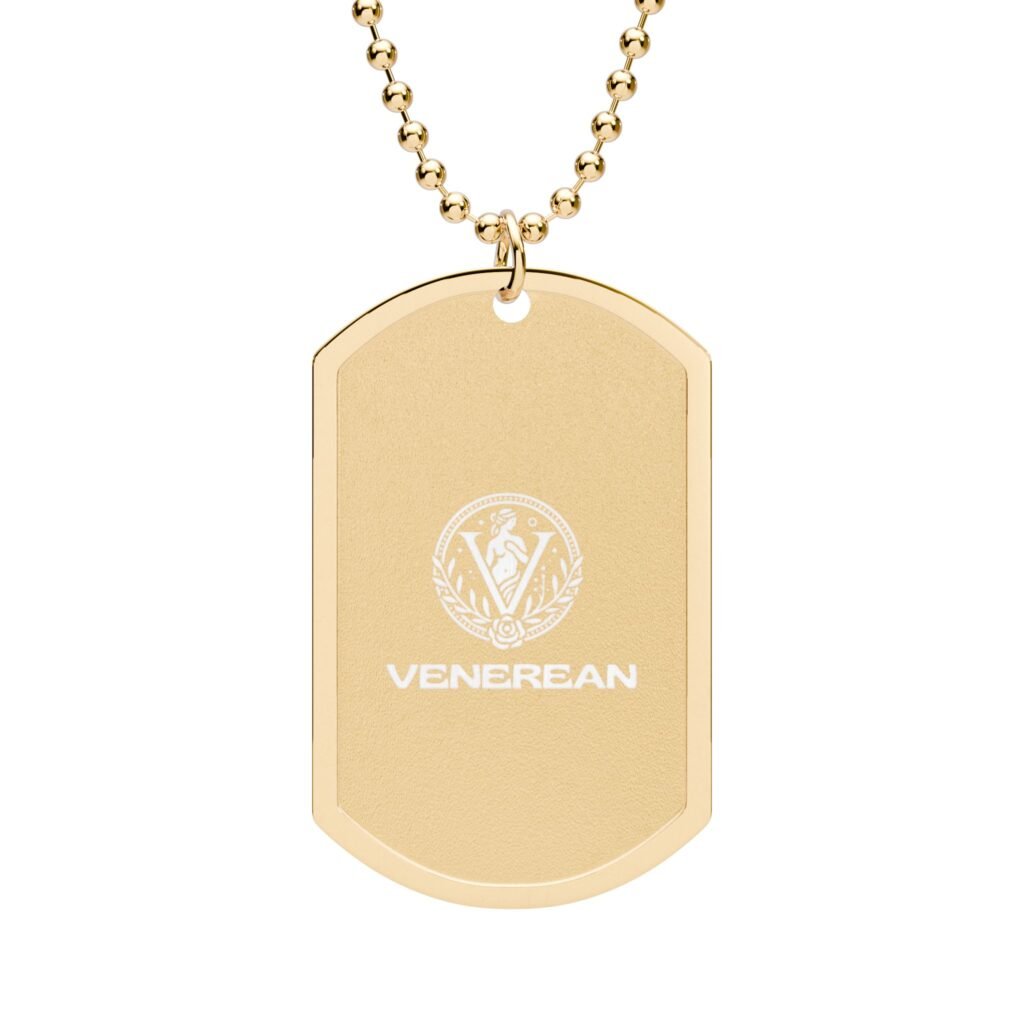 Venerean Signature Dog Tag Necklace