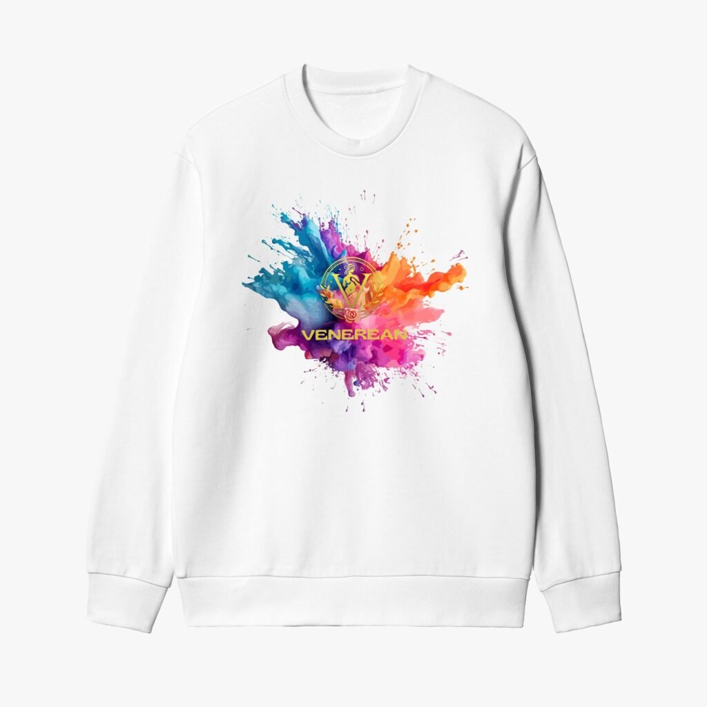Venerean Color Splash Garment-Dyed Sweatshirt by Venerean