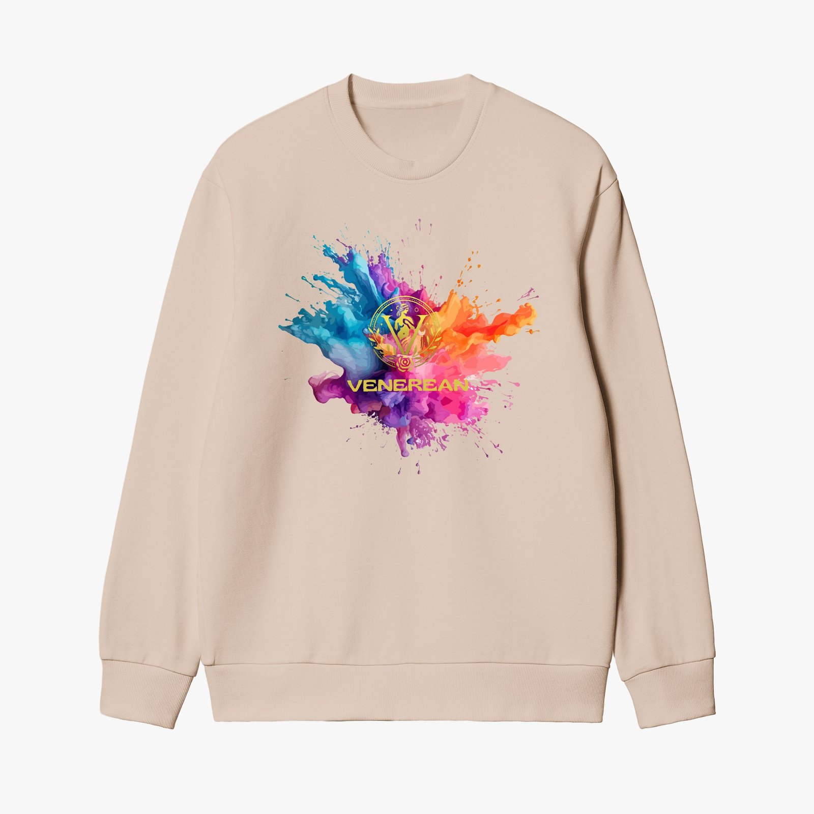 Venerean Color Splash Garment-Dyed Sweatshirt, view 6