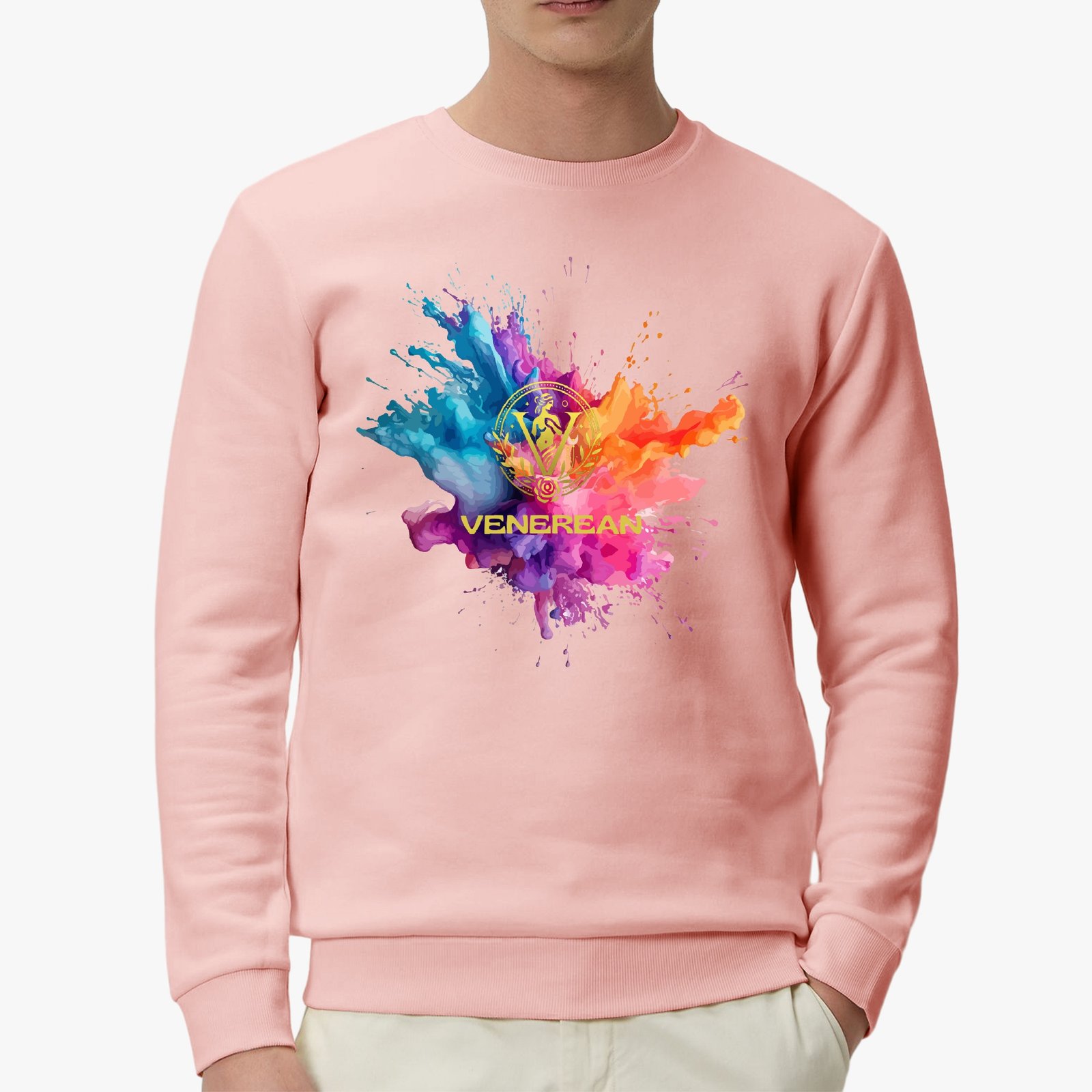Venerean Color Splash Garment-Dyed Sweatshirt, view 27