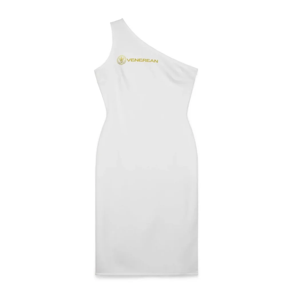 Venerean Chic One-Shoulder Elegance Dress alternate view