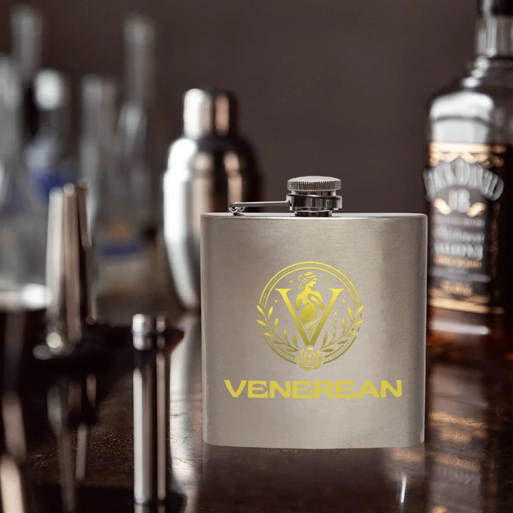 Venerean Elegance 6oz Hip Flask by Venerean
