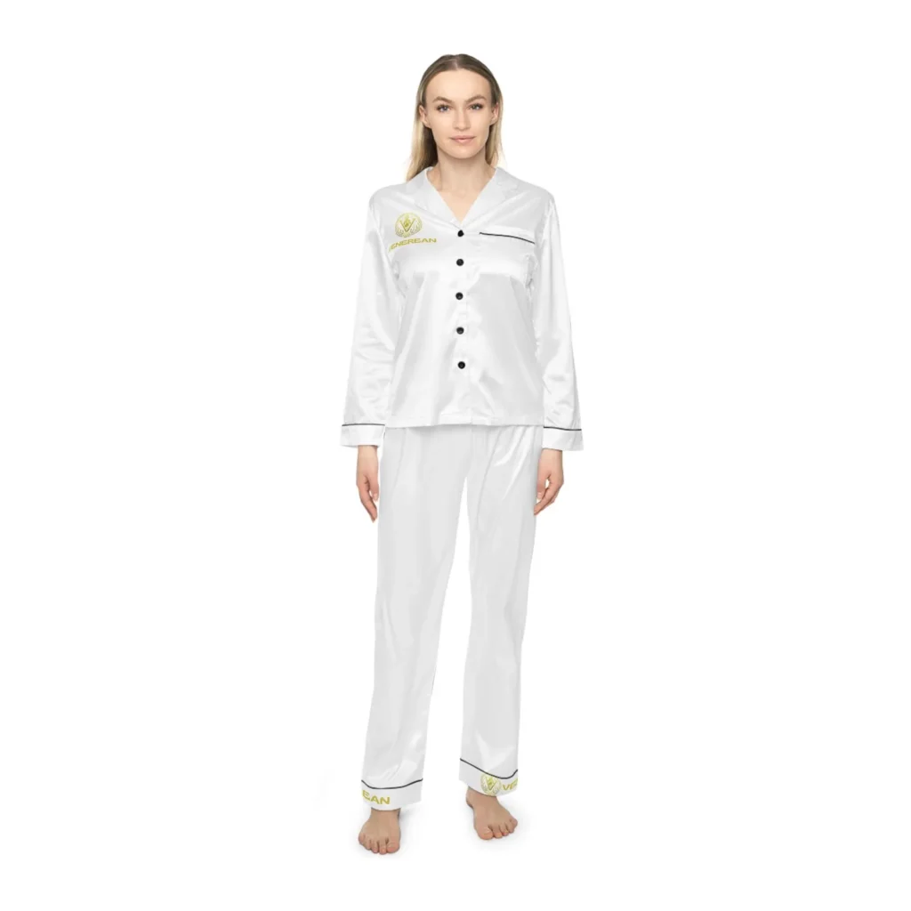 Venerean Luxe Custom Satin Pajama Set by Venerean