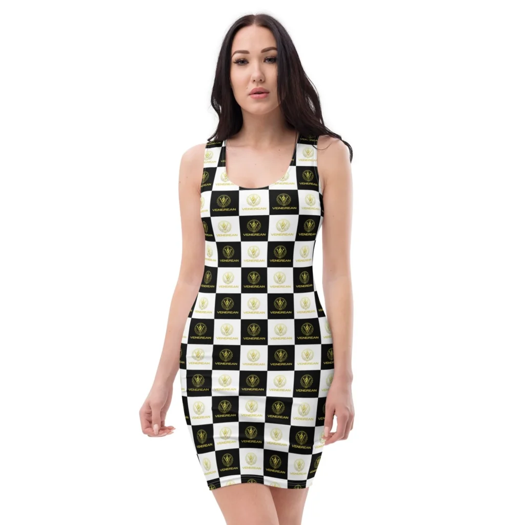 Venerean Statement Fitted Dress by Venerean